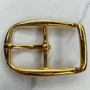 Vintage Gold Tone Simple Basic Belt Buckle for up to 1 Inch Belt